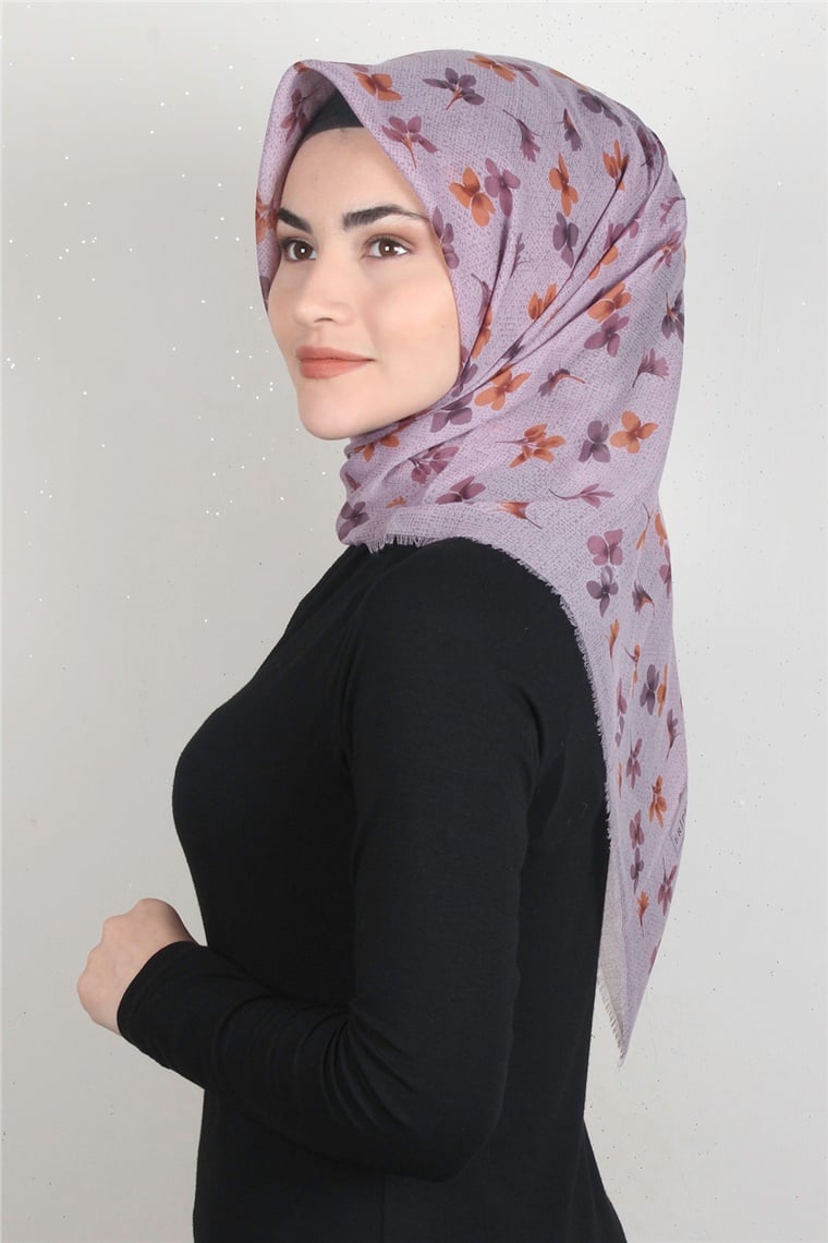 Coton Kare Eşarp 1673-15