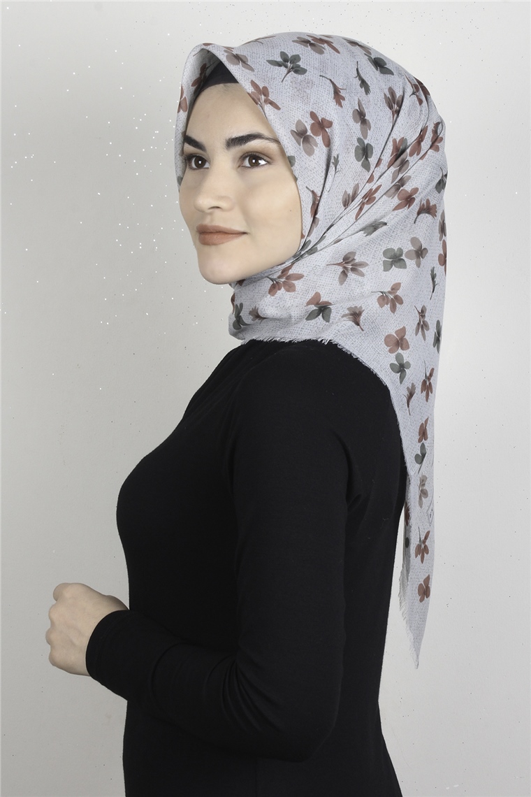 Coton Kare Eşarp 1673-16