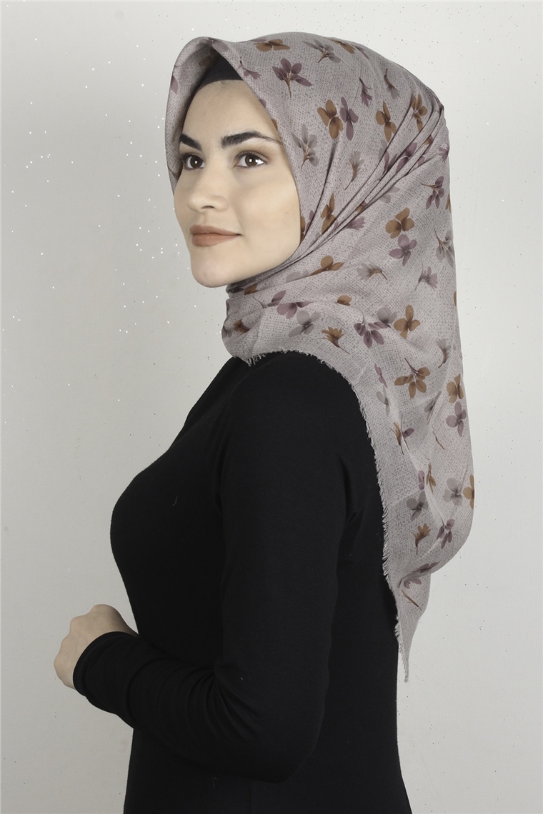 Coton Kare Eşarp 1673-18