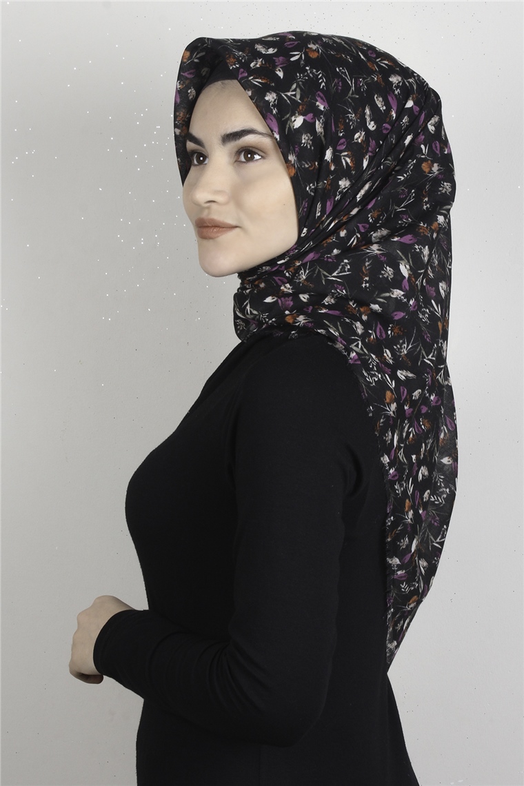 Coton Kare Eşarp 1675-20