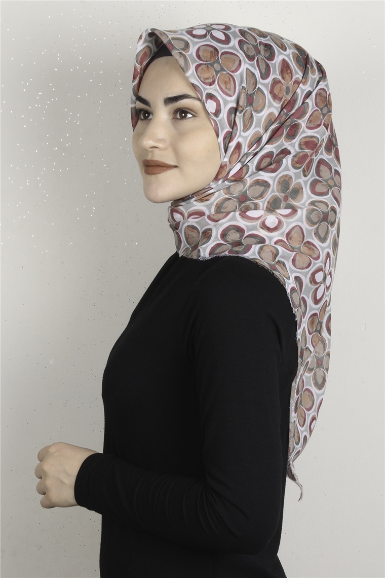 Coton Kare Eşarp 1676-1 