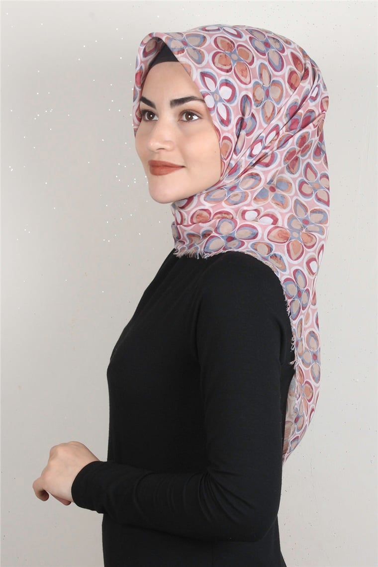 Coton Kare Eşarp 1676-17