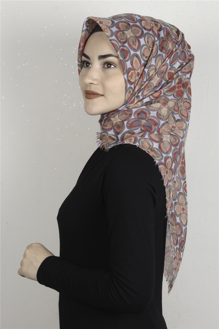 Coton Kare Eşarp 1676-2 