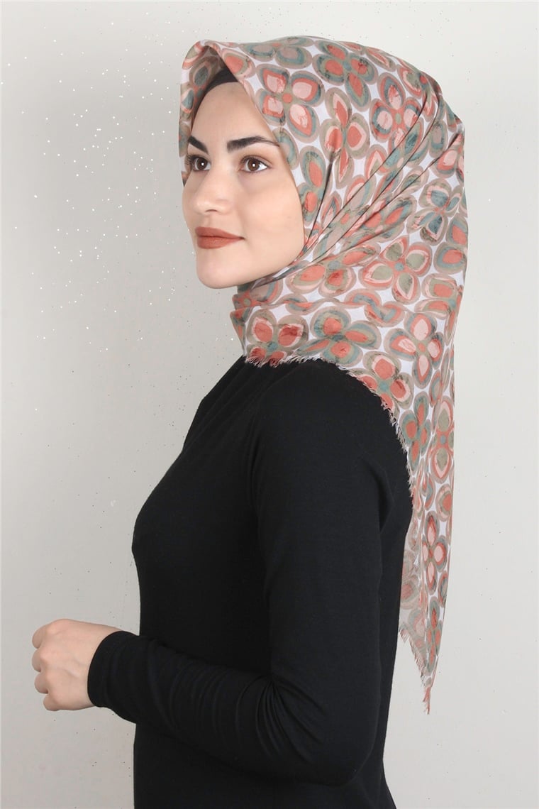 Coton Kare Eşarp 1676-7