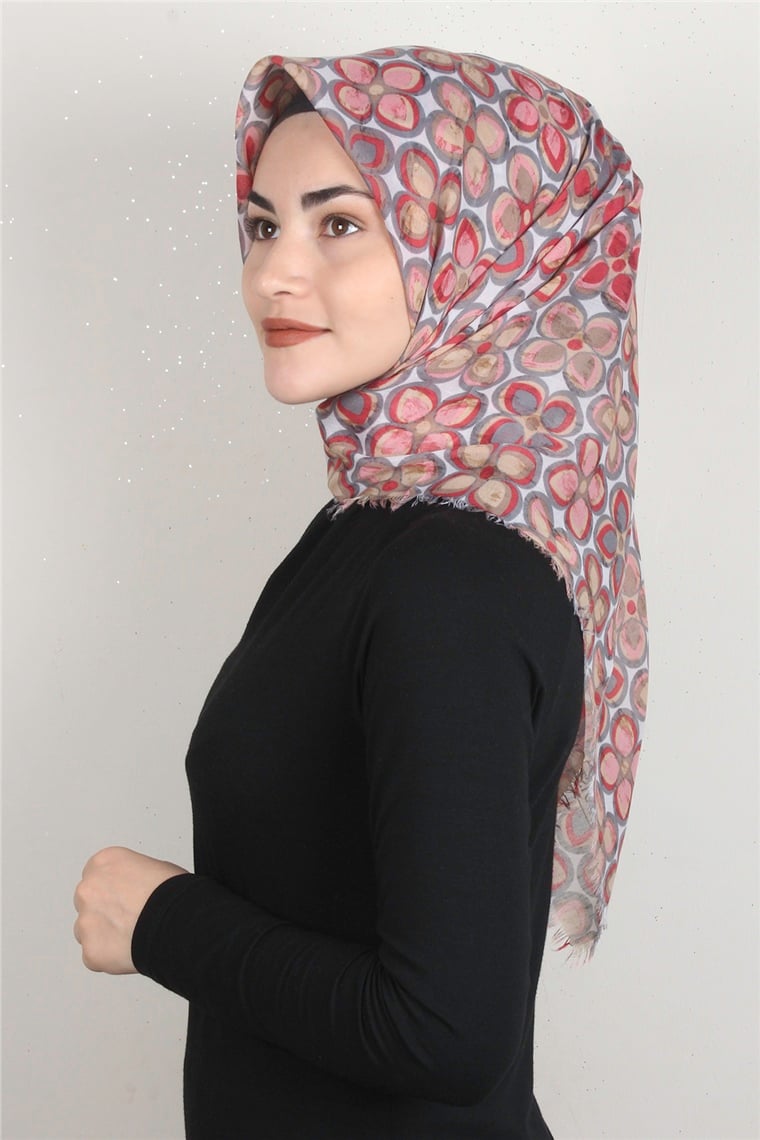 Coton Kare Eşarp 1676-8