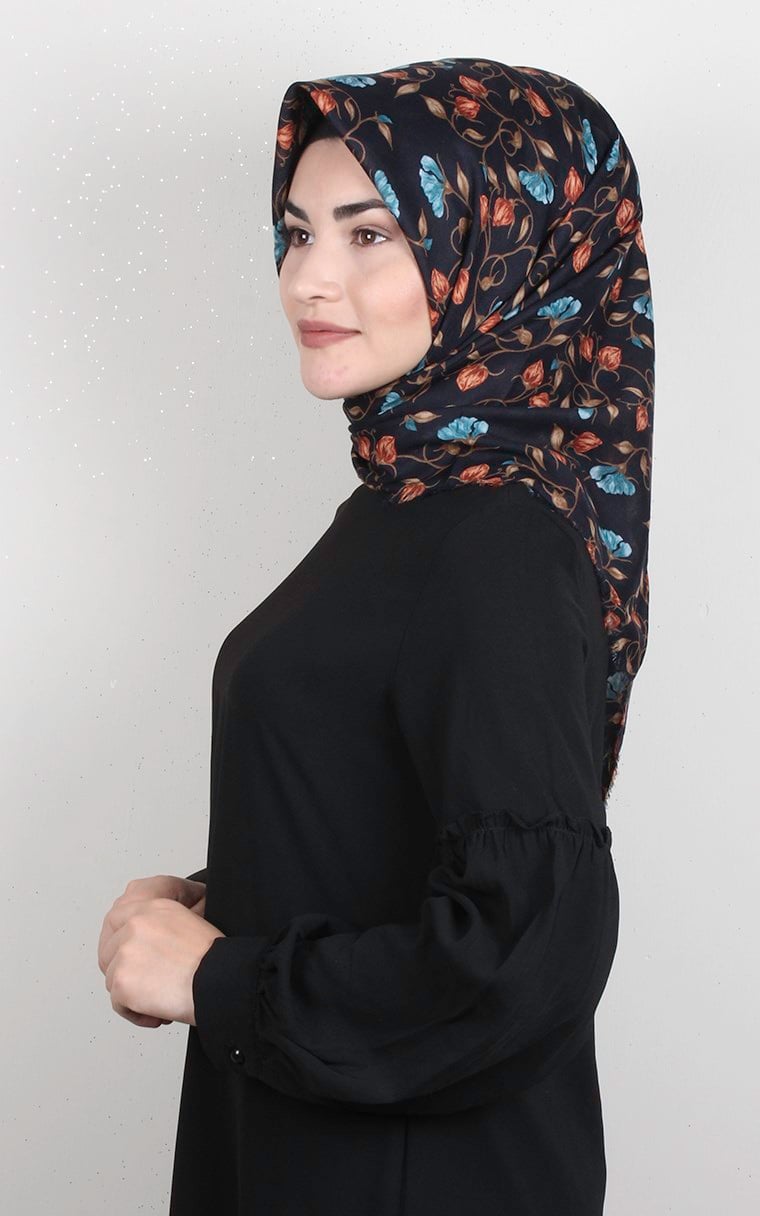 Coton Kare Eşarp 1689-4