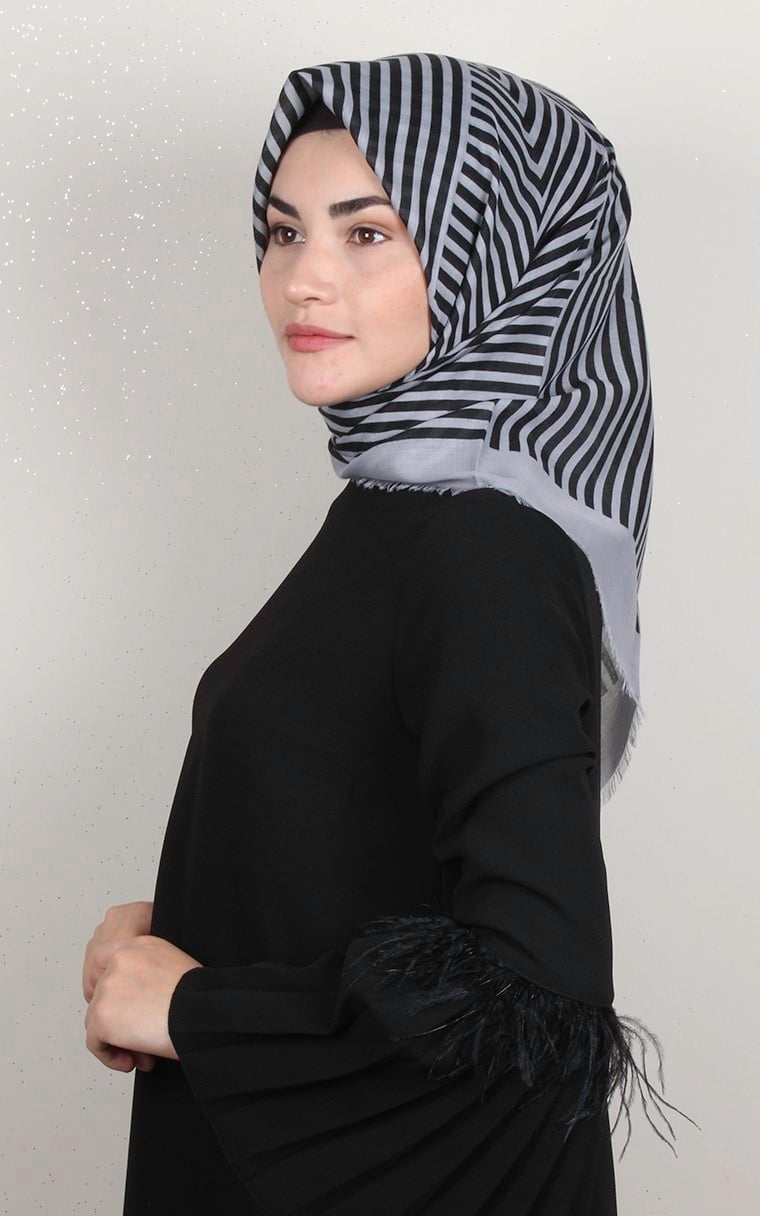 Coton Kare Eşarp 1693-13