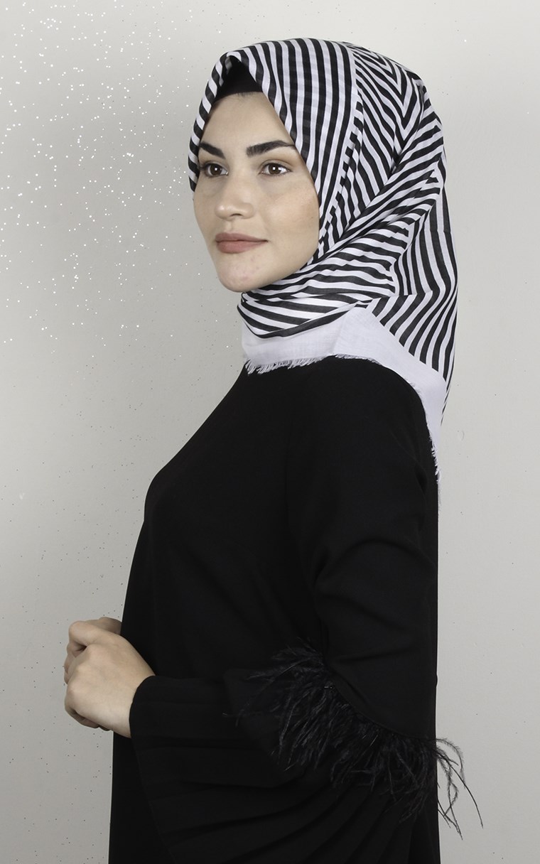 Coton Kare Eşarp 1693-5