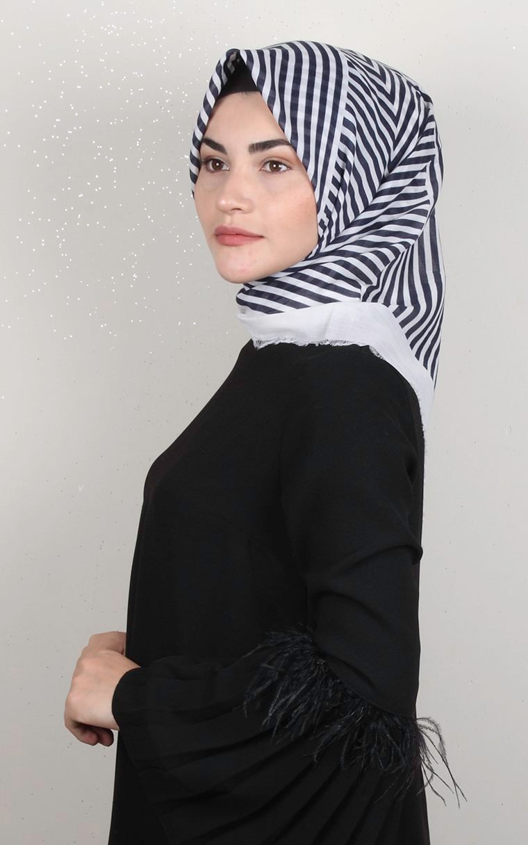 Coton Kare Eşarp 1693-8