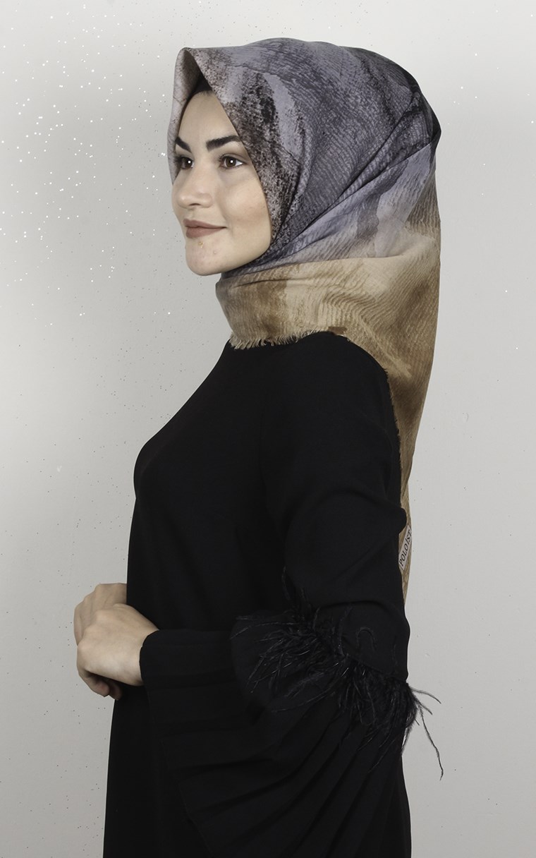 Coton Kare Eşarp 1695-1
