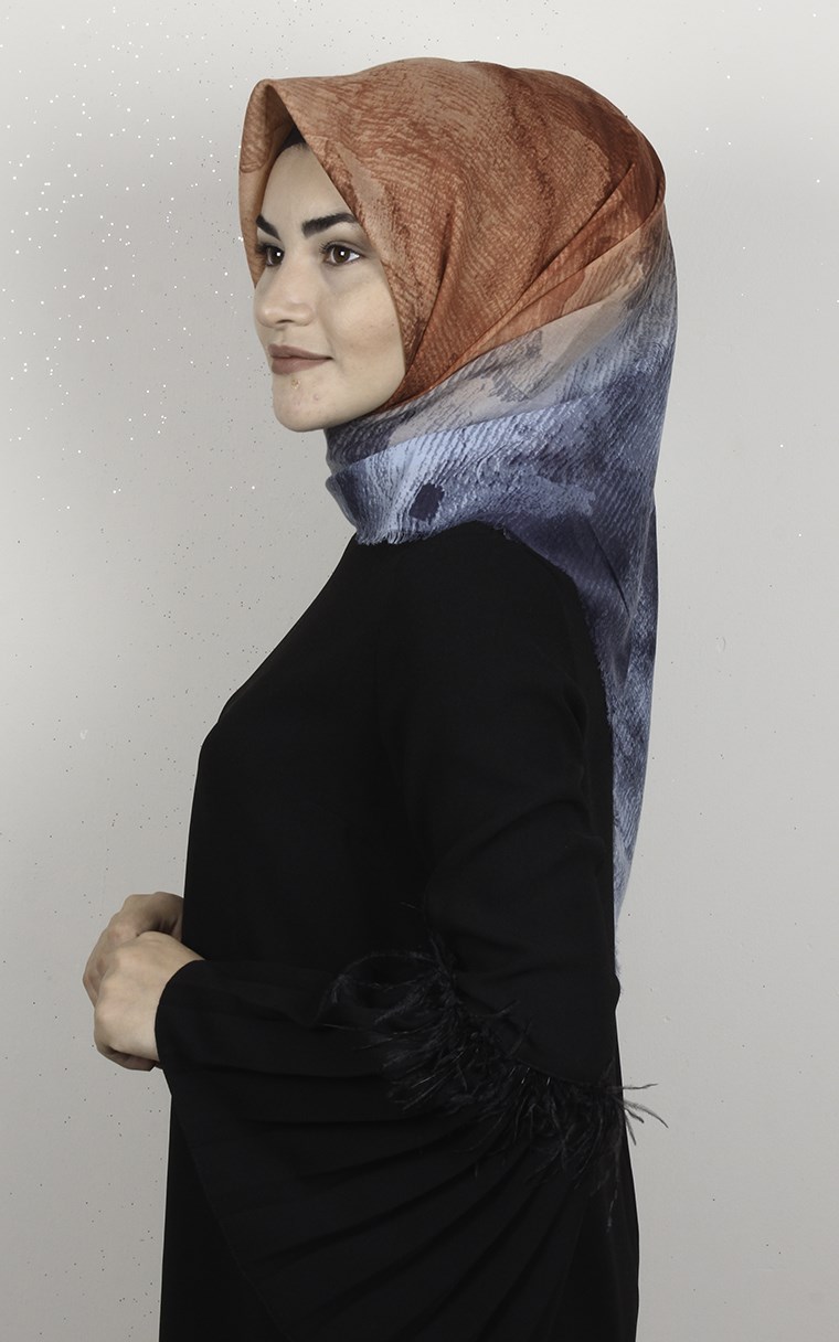 Coton Kare Eşarp 1695-2