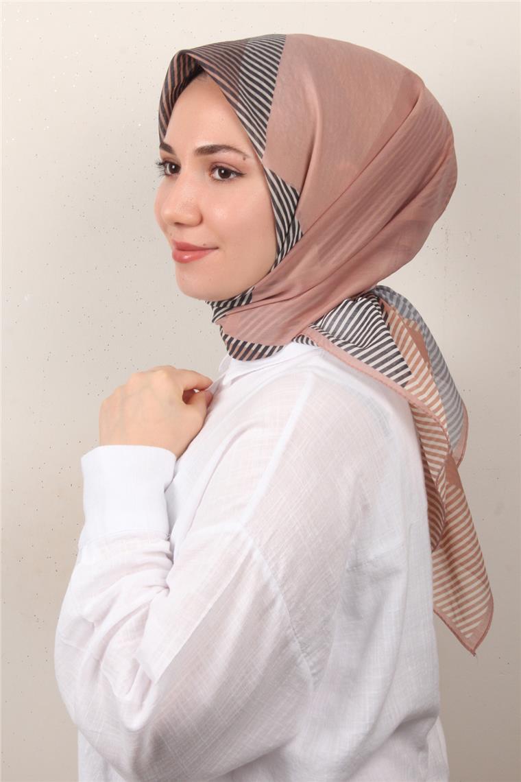 Coton & Silk Eşarp 3646-4 Rose