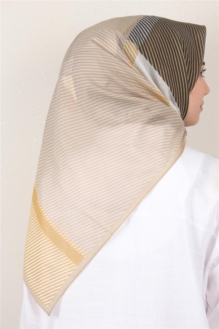 Coton & Silk Eşarp 3646-5 Hardal