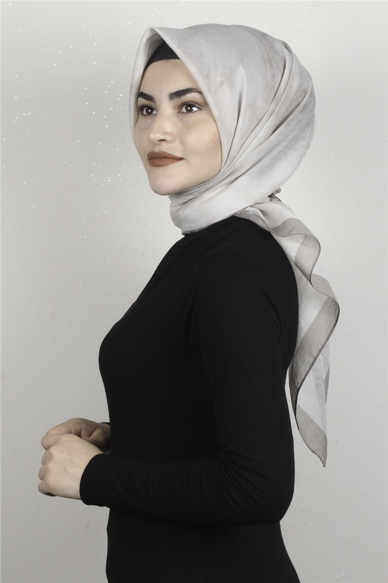 Coton & Silk Eşarp 3633-12 Açık Taş