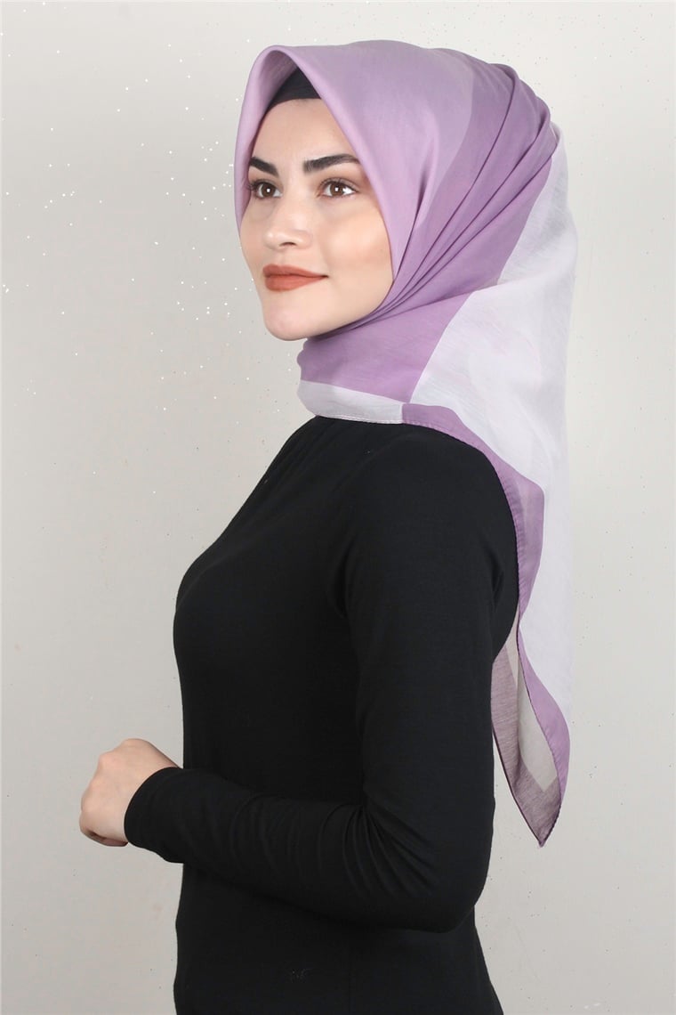 Coton & Silk Eşarp 3634-7 Lila