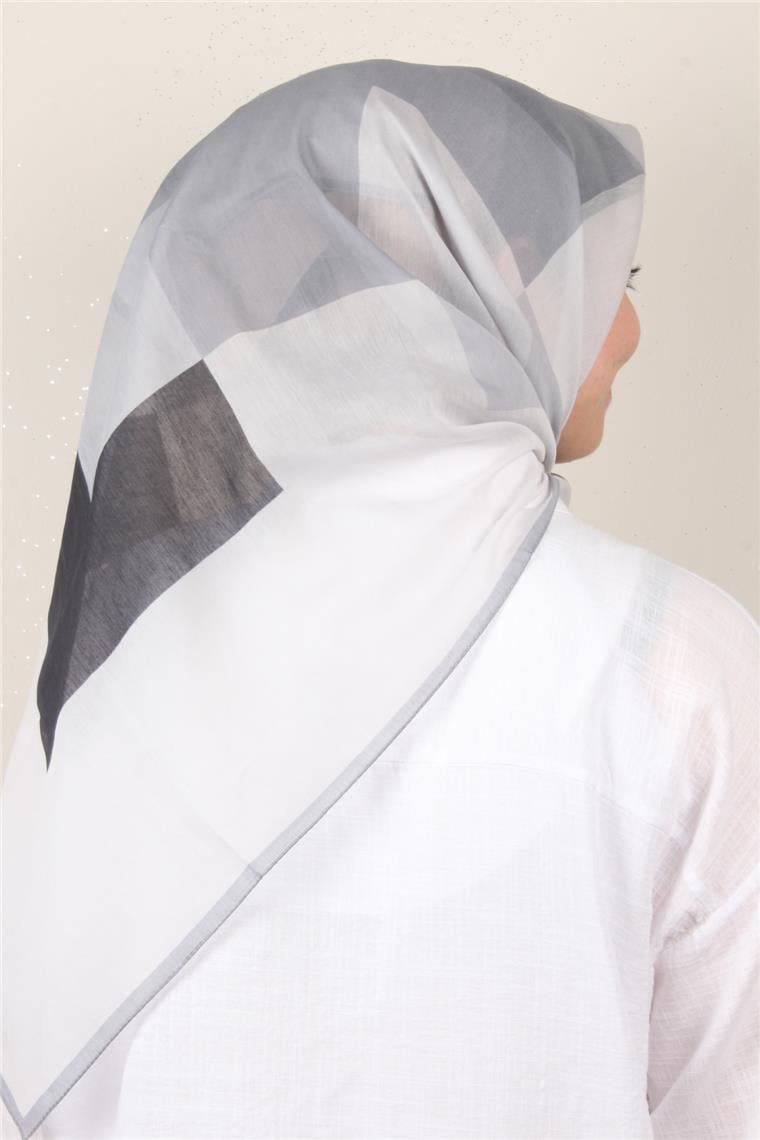 Coton & Silk Eşarp Gri