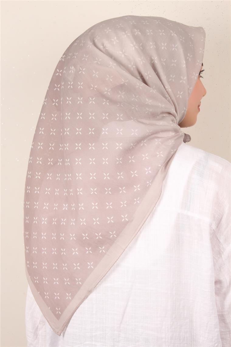 Coton & Silk Eşarp 3645-10 Koyu Taş