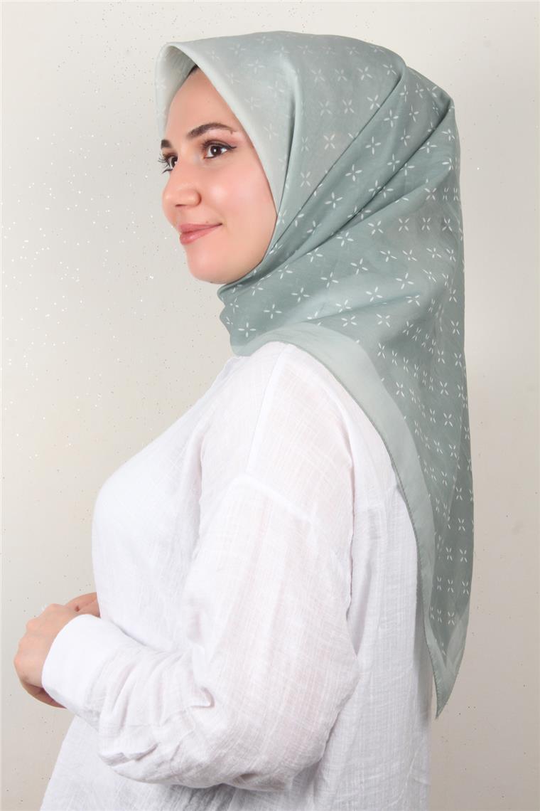Coton & Silk Eşarp 3645-3 Mint Yeşili