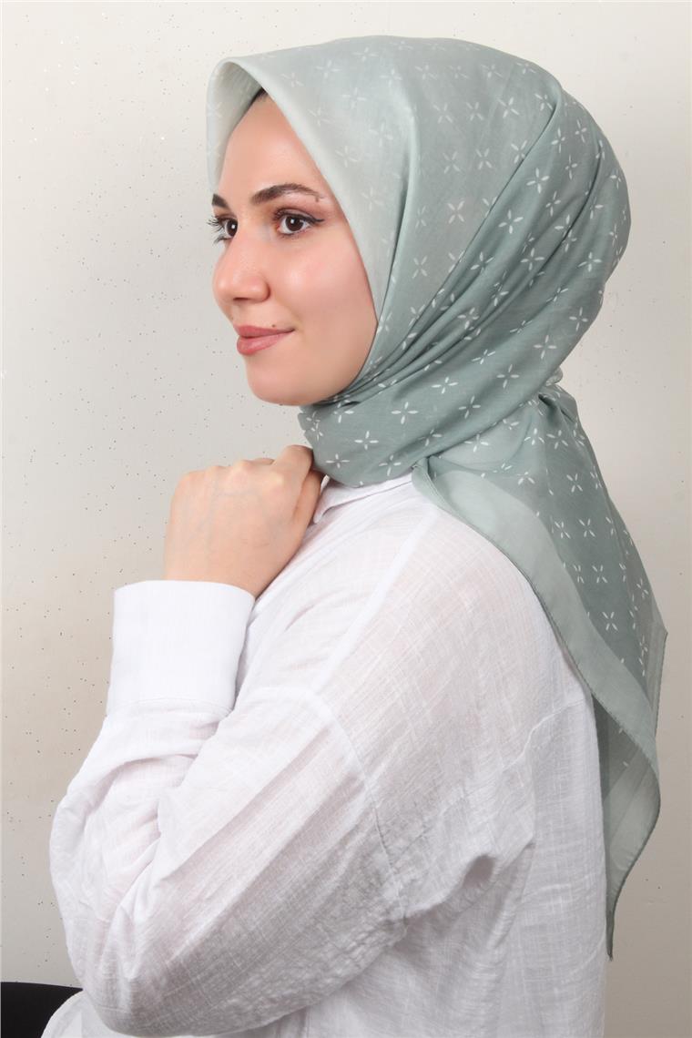 Coton & Silk Eşarp 3645-3 Mint Yeşili