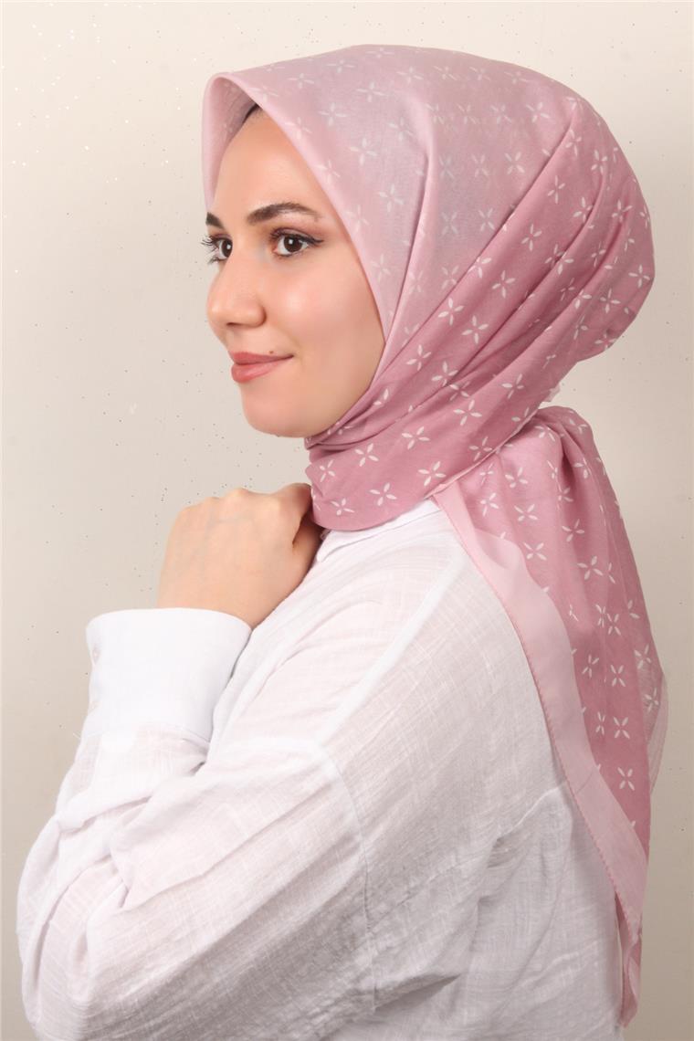 Coton & Silk Eşarp 3645-8 Pembe 