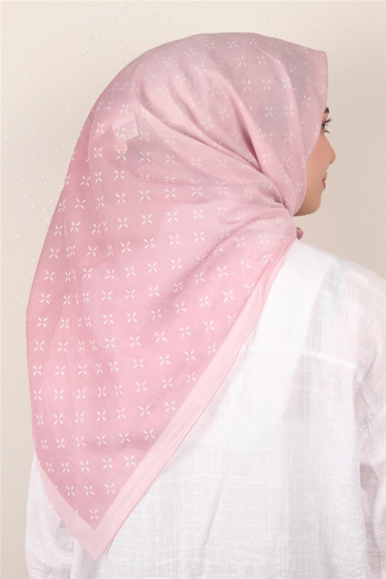 Coton & Silk Eşarp 3645-8 Pembe 