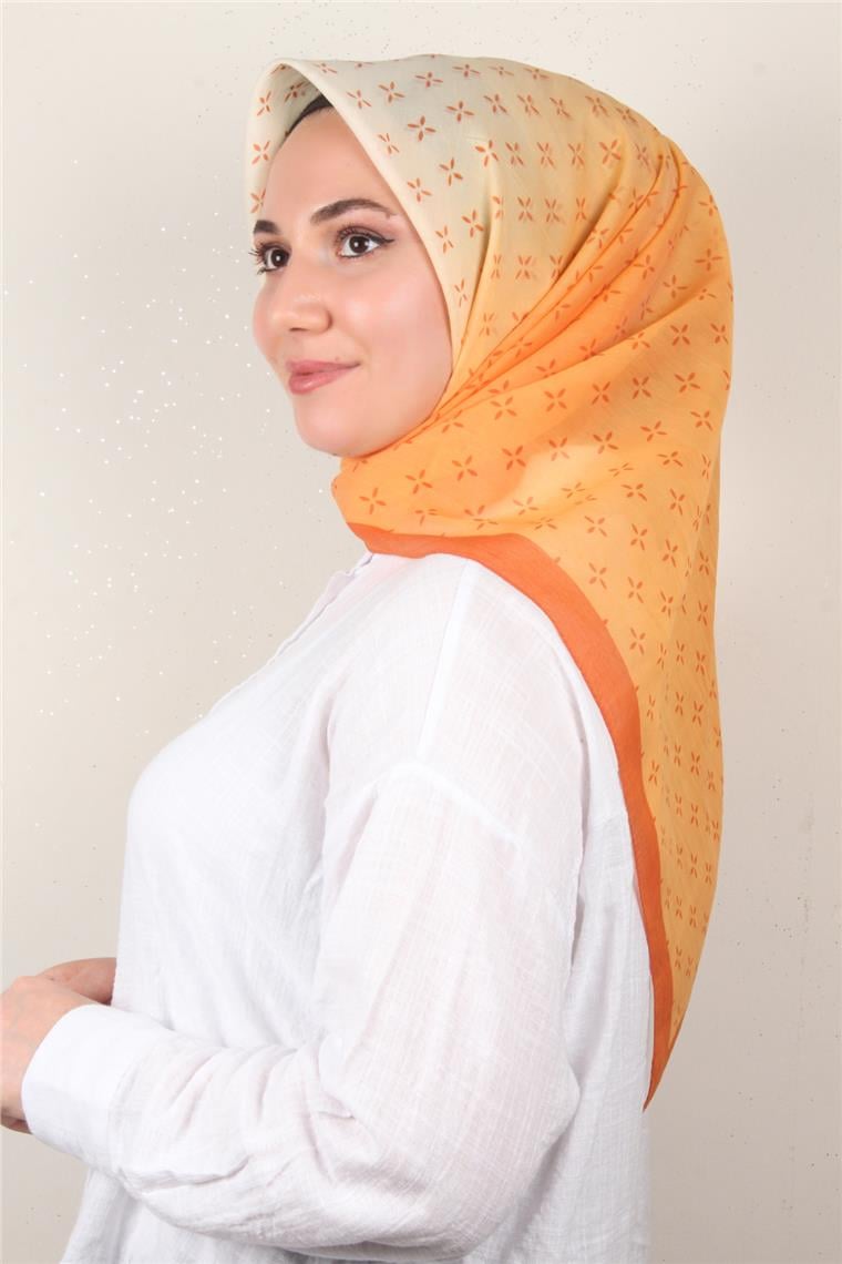 Coton & Silk Eşarp 3645-12 Turuncu
