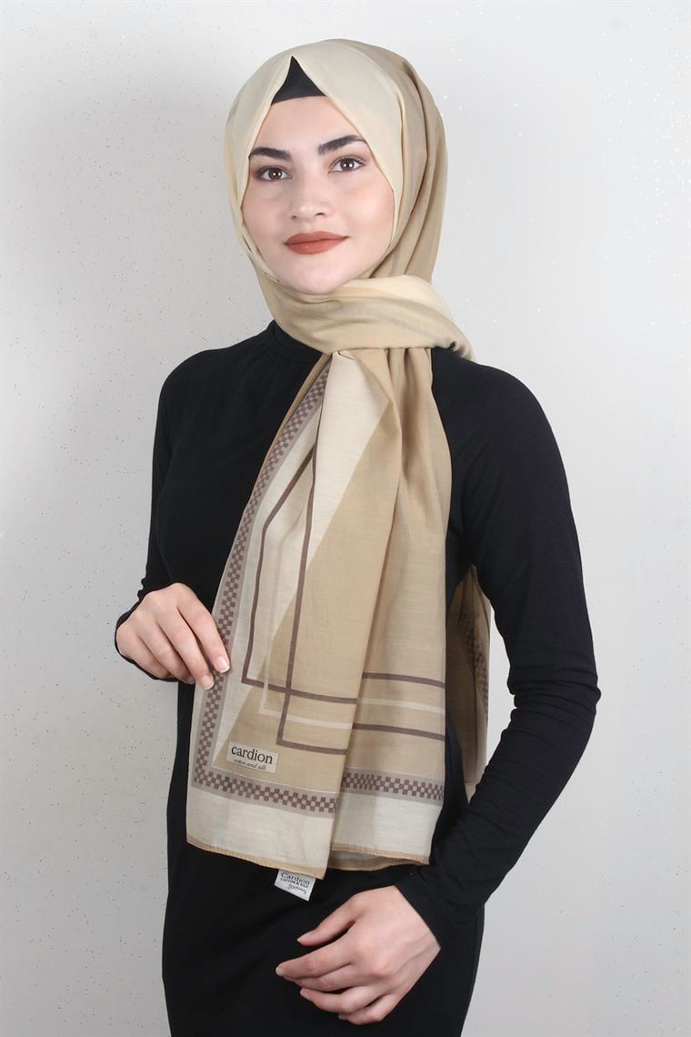 Cotton & Silk Şal 3631-9 Bal Köpüğü