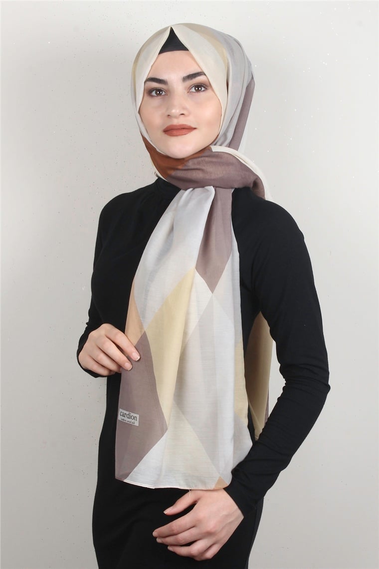 Cotton & Silk Şal 3632-10 Latte