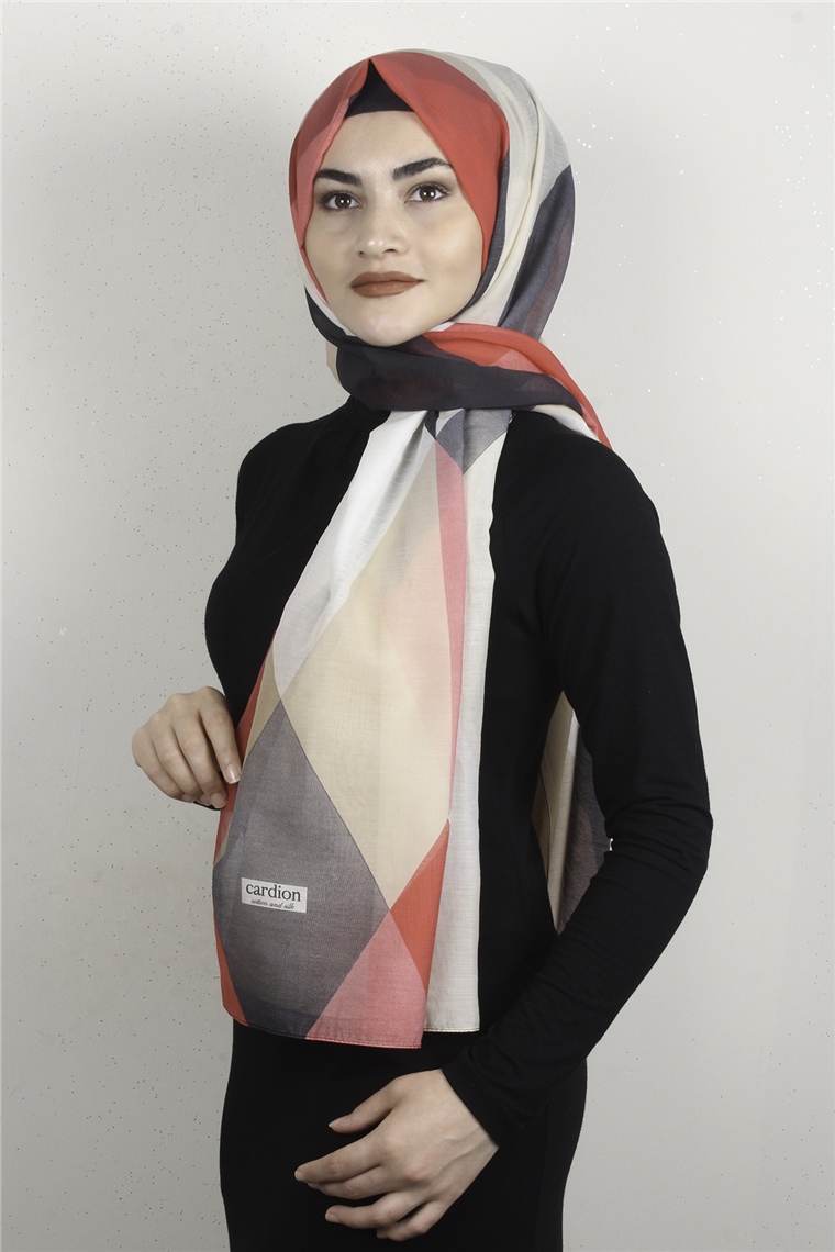 Cotton & Silk Şal 3632-13 Kırmızı