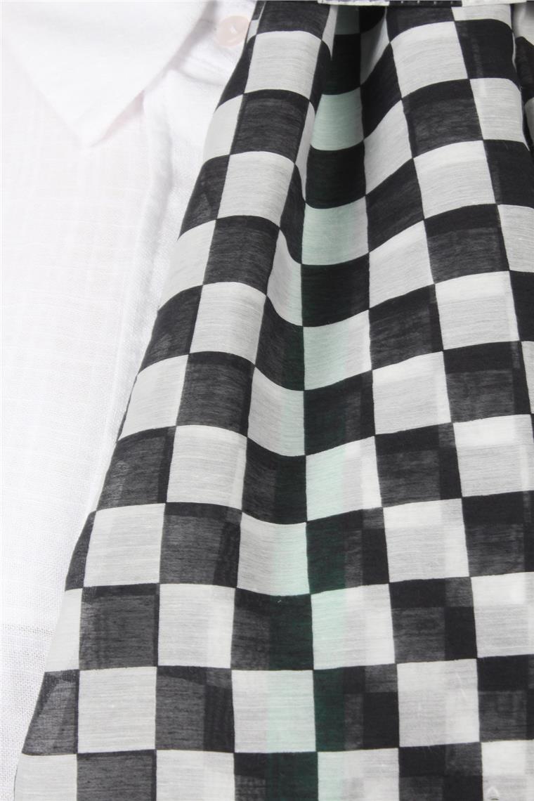 Cotton & Silk Şal 3641-12 Siyah
