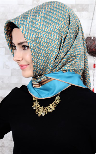 102-0019-08 U.S POLO ASSN EŞARP TURKUAZ