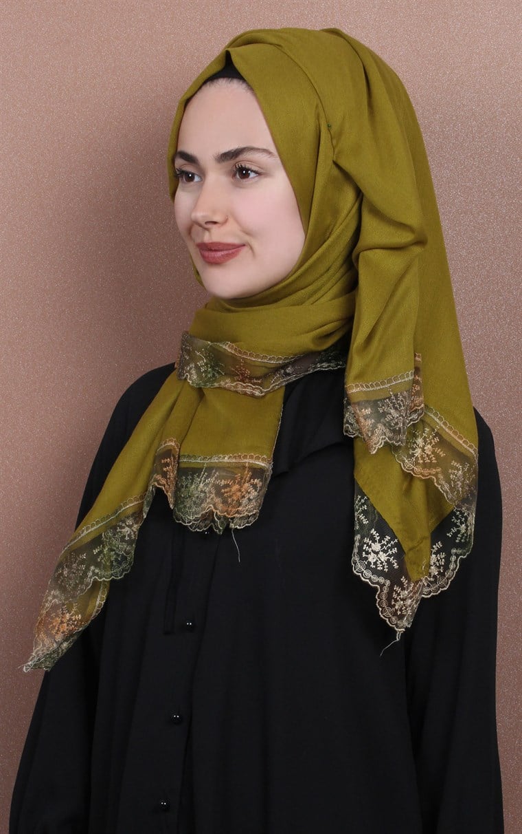 Dantelli Paşmina Şal 1243-2