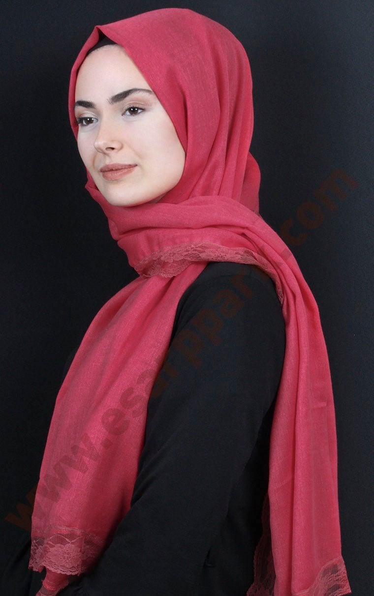 Dantelli Paşmina Şal 1243-3