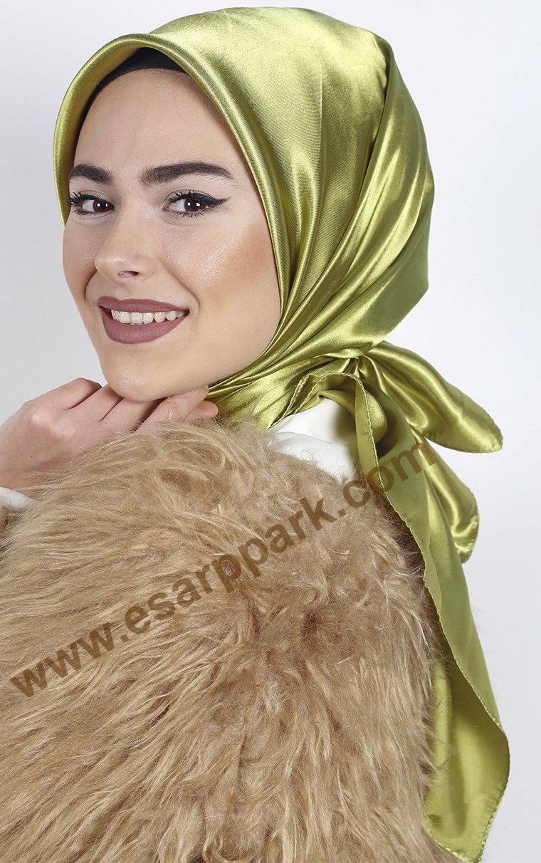 Düz Renk Saten Eşarp 1041-11