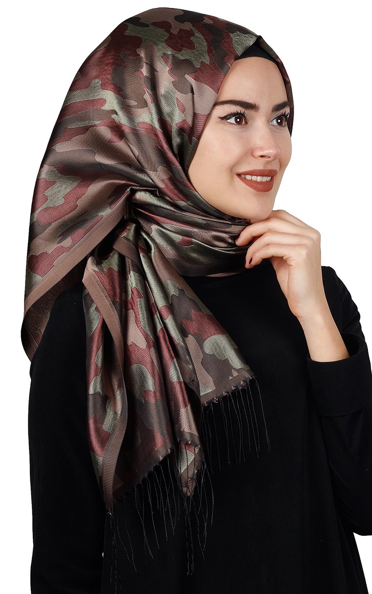 Kamuflaj İpeksi Şal 5550-35