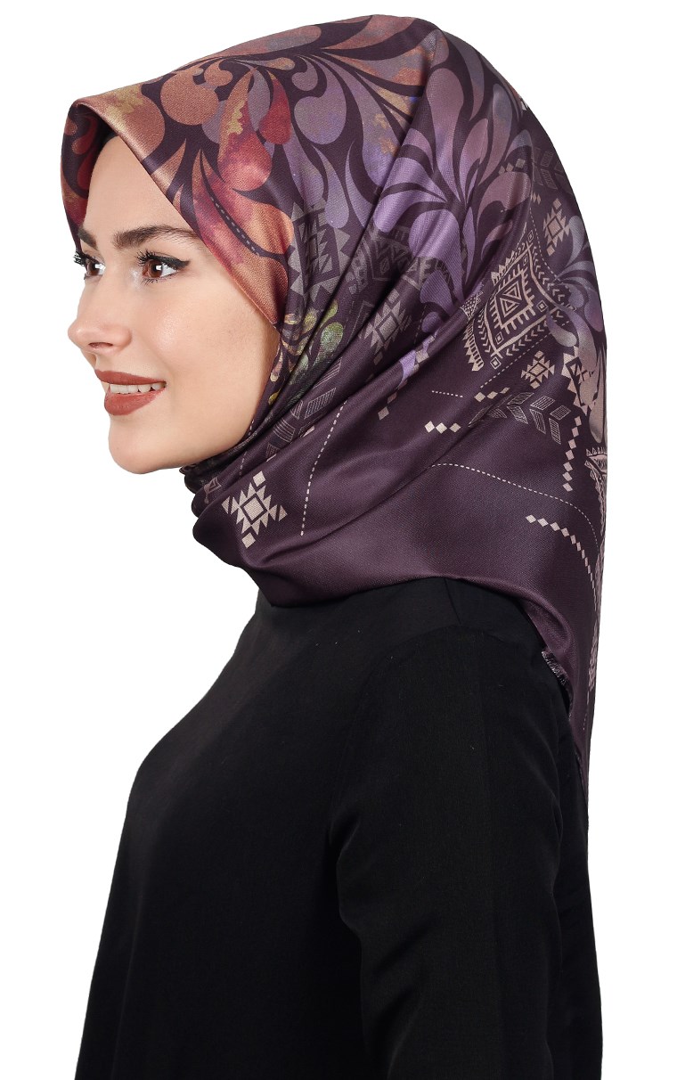 Piramit Tafta Dijital Eşarp 1915-10