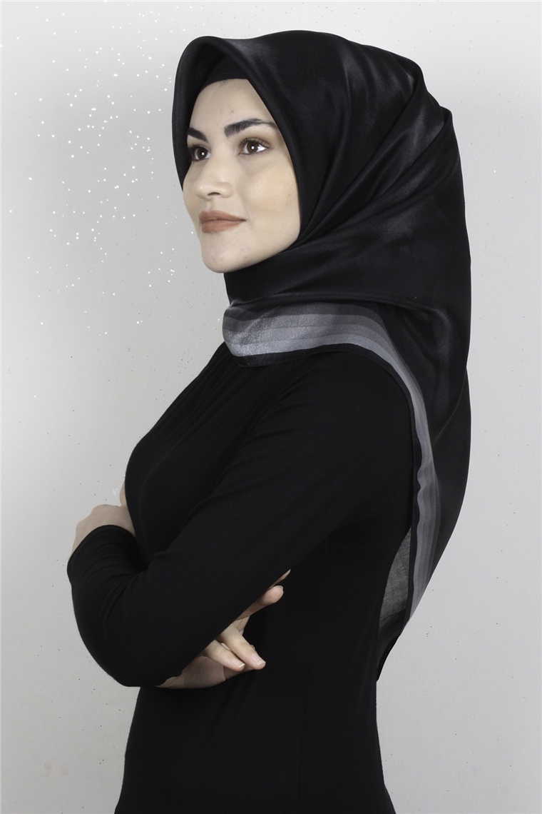 Elizya Simli Eşarp 3009-1 Siyah