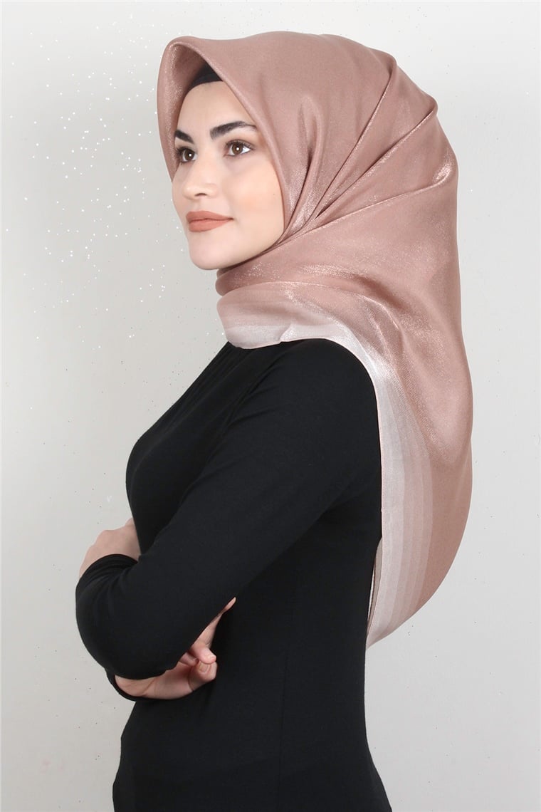 Elizya Simli Eşarp 3009-15 Soğan Kabuğu