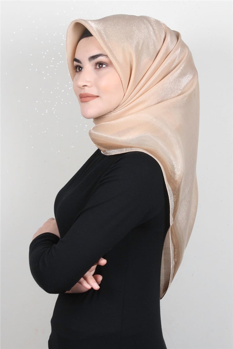 Elizya Simli Eşarp 3009-20 Sütlü Kahve