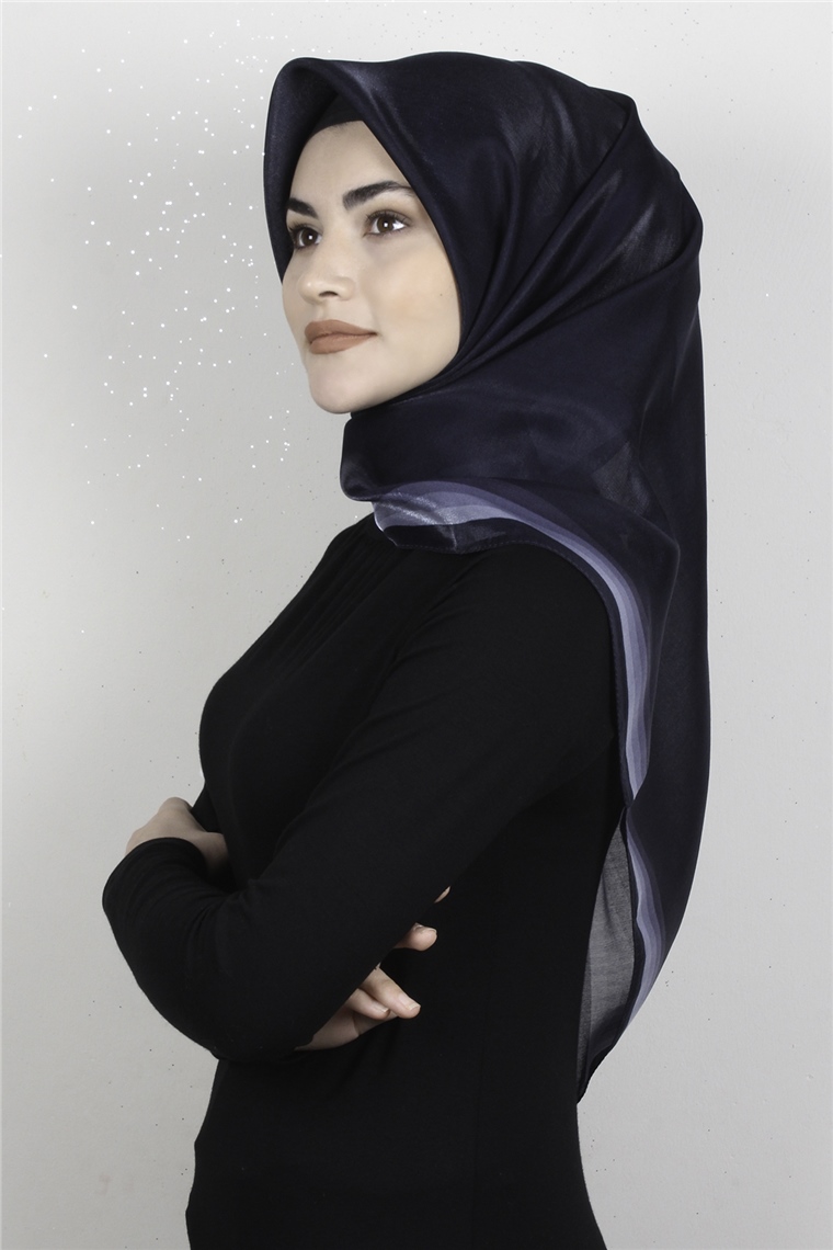 Elizya Simli Eşarp 3009-24 Lacivert