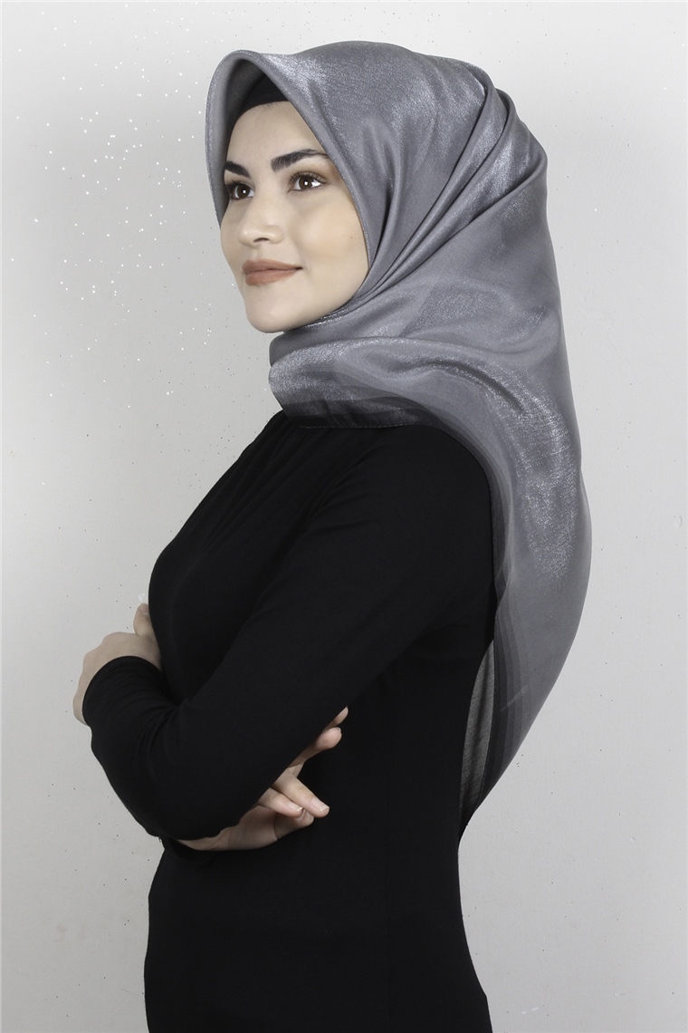 Elizya Simli Eşarp 3009-3 Füme