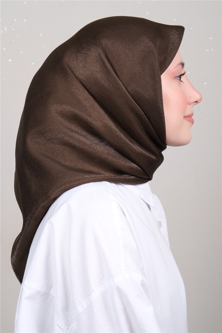 Elizya Simli Eşarp 3009-54 Kahve 
