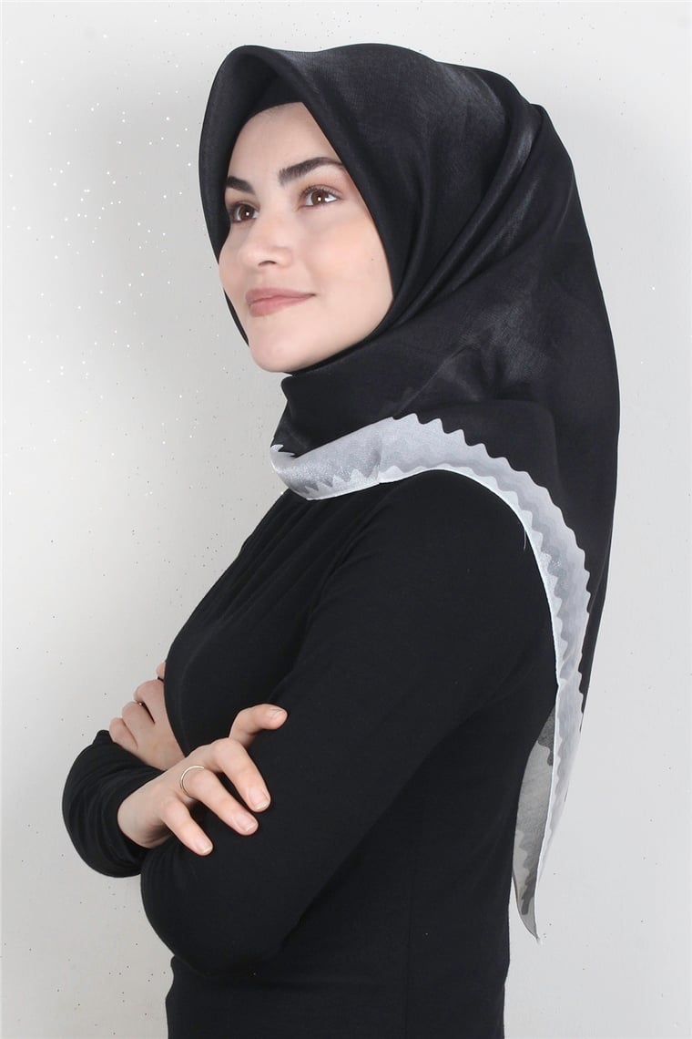 Elizya Simli Eşarp 4008-12 Siyah