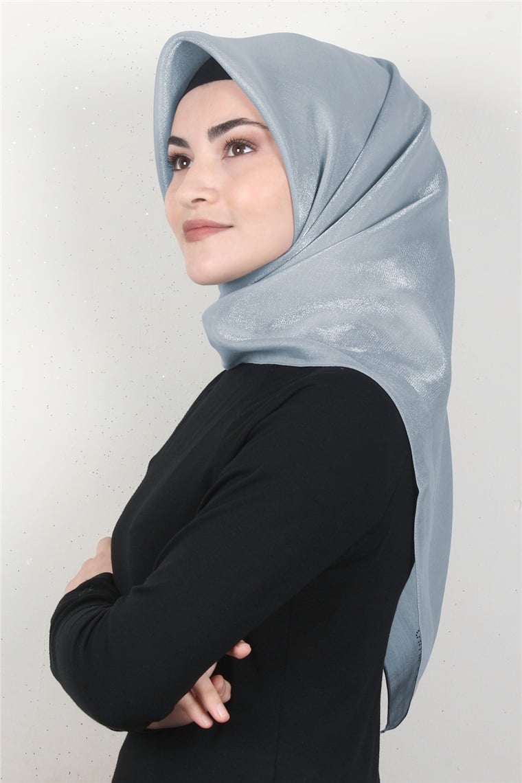 Elizya Simli Eşarp 4009-11 Gümüş