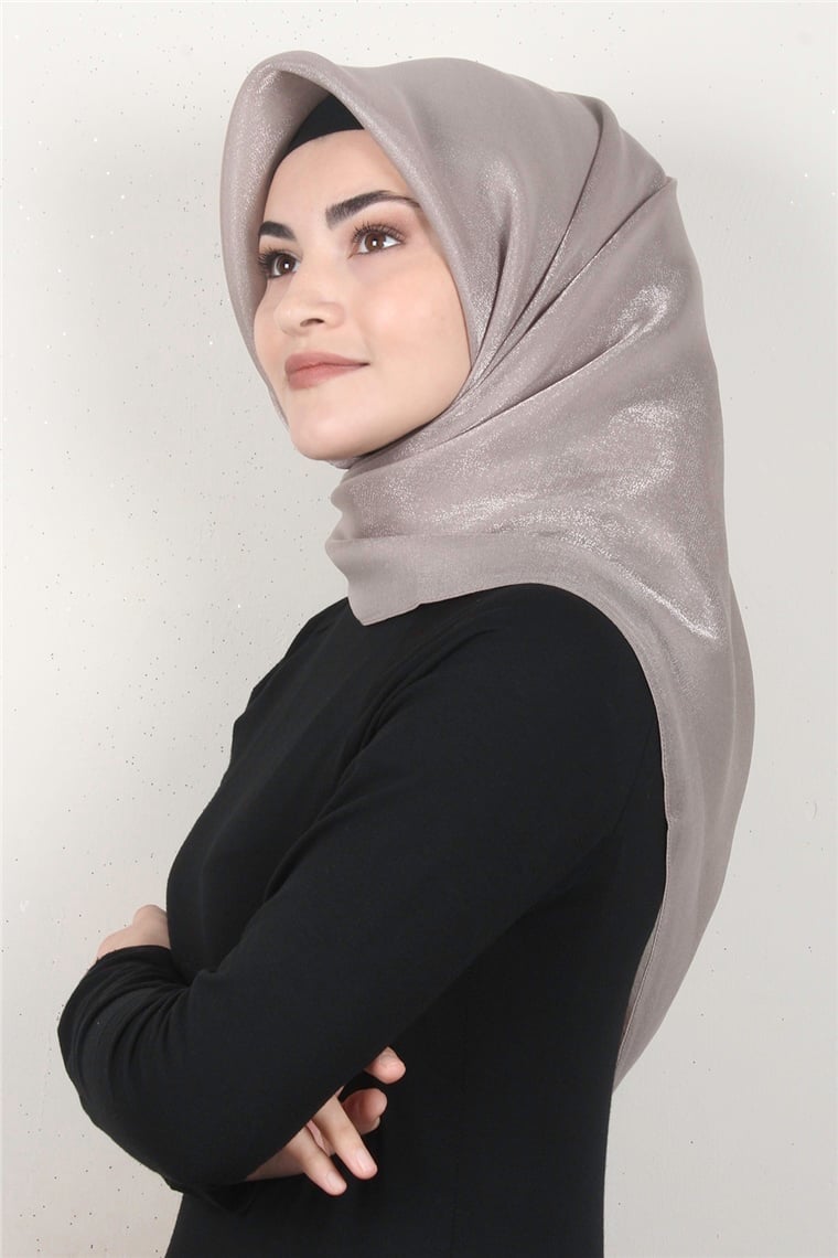 Elizya Simli Eşarp 4009-9 Kül
