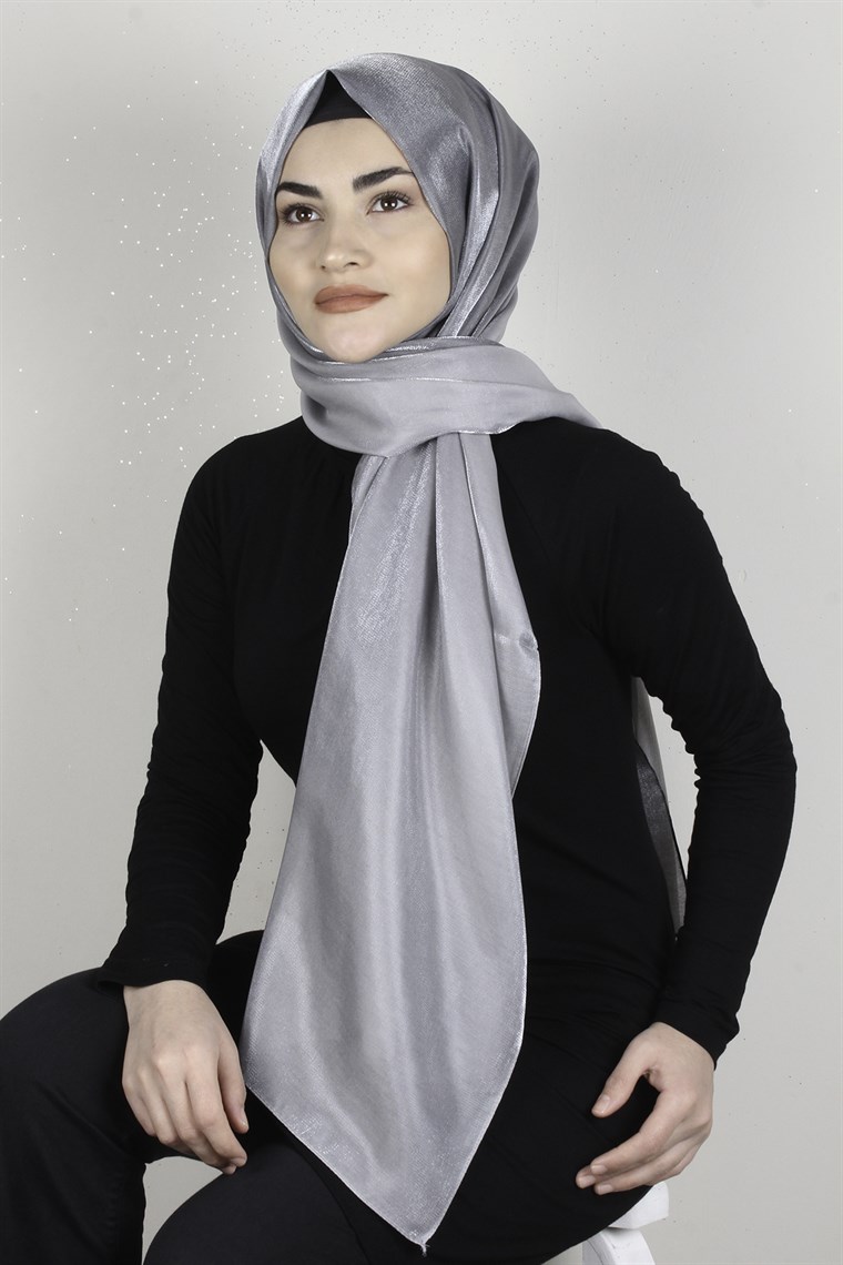 Elizya Simli Şal 4000-23 Gri