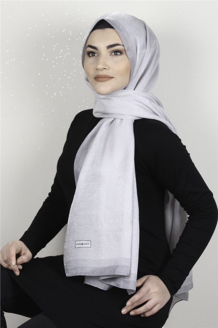 Elizya Simli Şal 4000-8 Gri