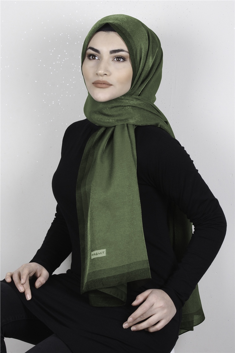 Elizya Simli Şal 4000-9 Haki