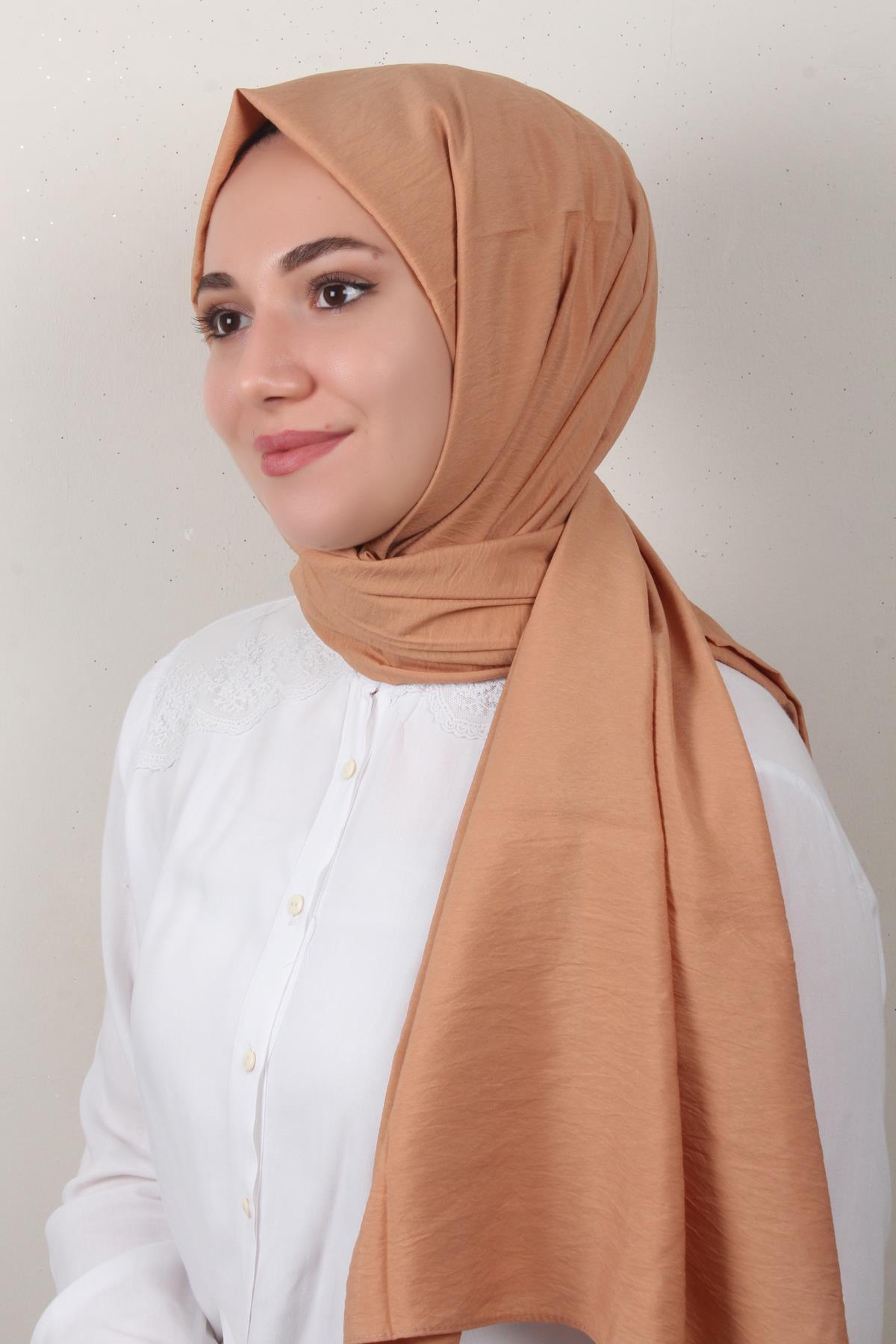 Eşarppark Yaz Serinliği Şal 2752-15 Soğan Kabuğu