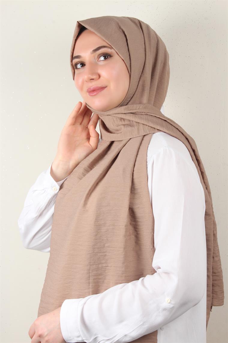 Eşarppark Yaz Serinliği Şal 2752-18 Sütlü Kahve